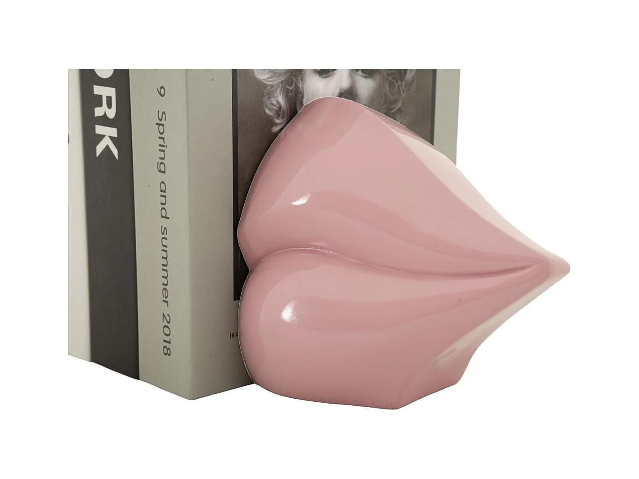 Sculpture Bouche, Rose, 27x9x13 cm, Seven Design