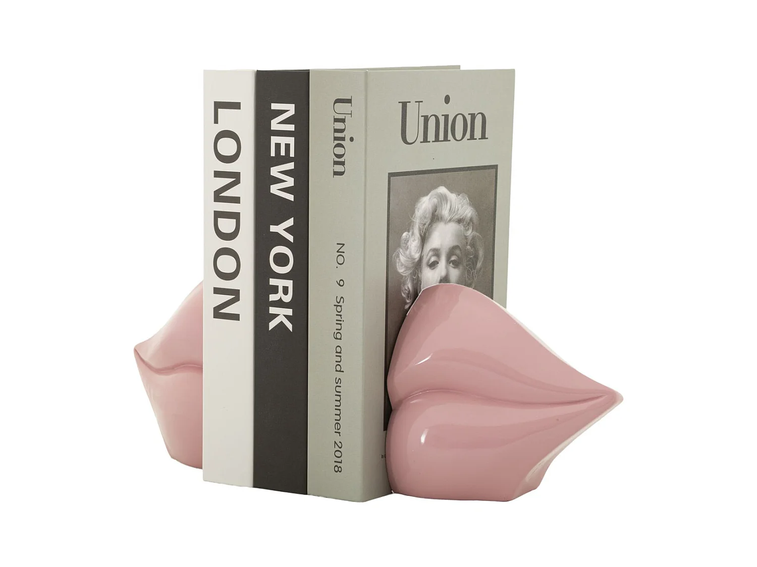 Sculpture Bouche, Rose, 27x9x13 cm, Seven Design