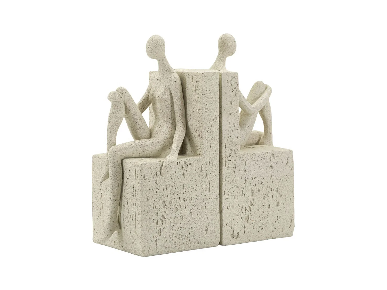 Sculpture Femmes, Beige, 24x10x20,5 cm, Seven Design
