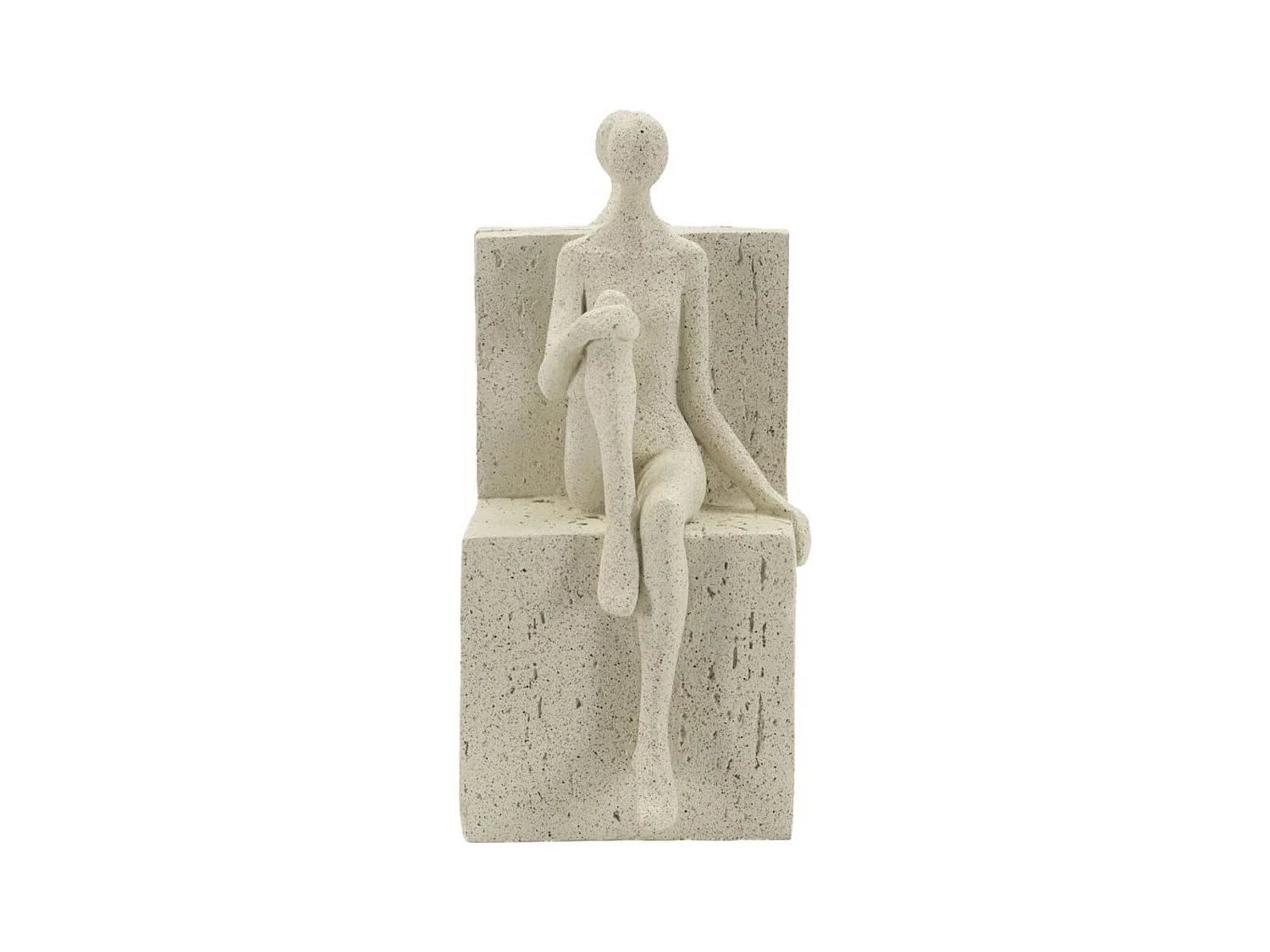 Sculpture Femmes, Beige, 24x10x20,5 cm, Seven Design
