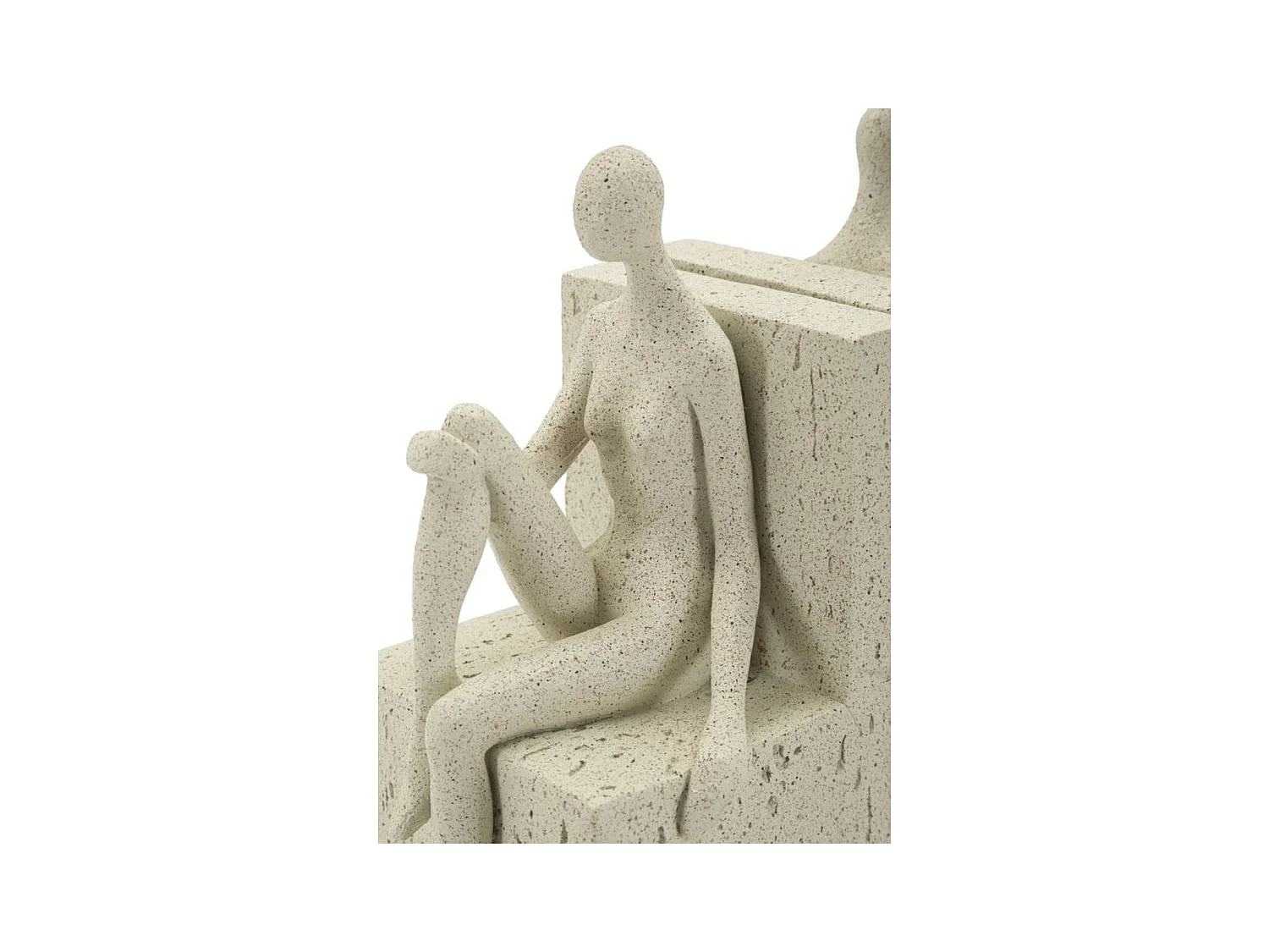 Sculpture Femmes, Beige, 24x10x20,5 cm, Seven Design