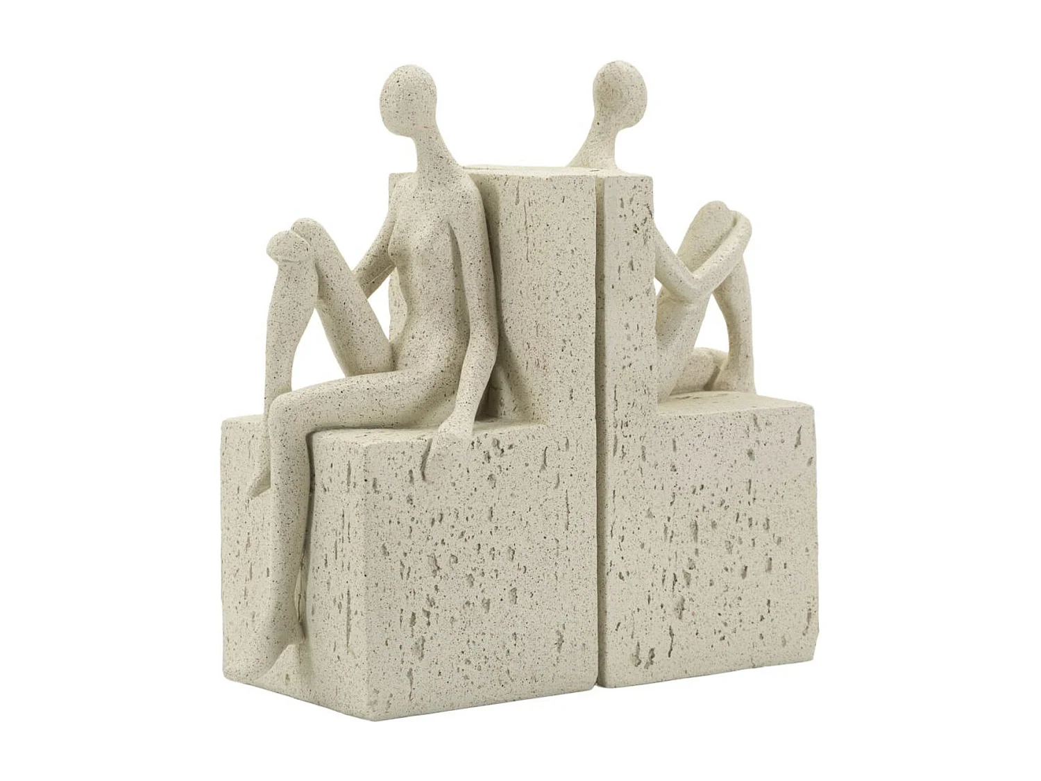 Sculpture Femmes, Beige, 24x10x20,5 cm, Seven Design
