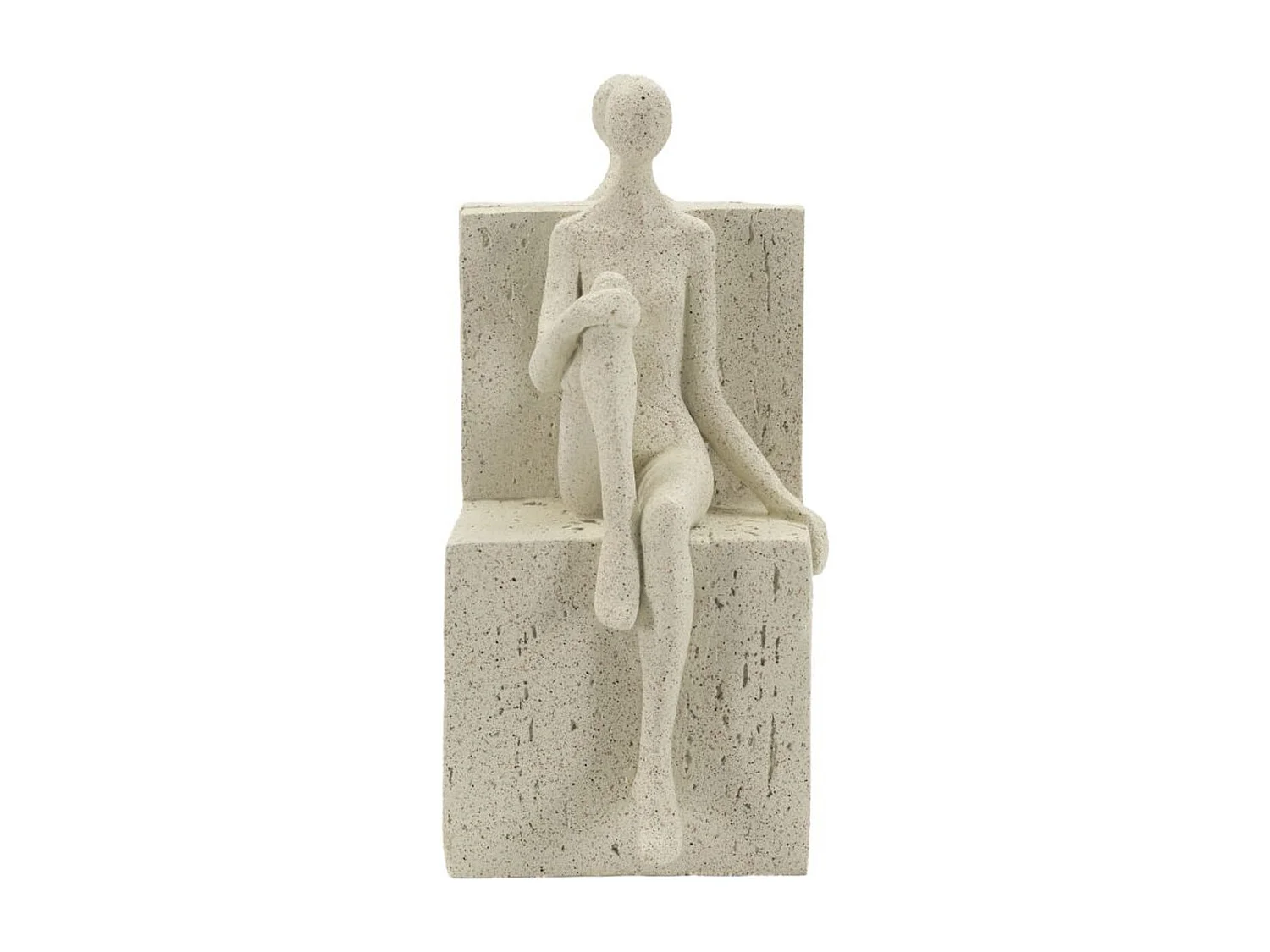 Sculpture Femmes, Beige, 24x10x20,5 cm, Seven Design