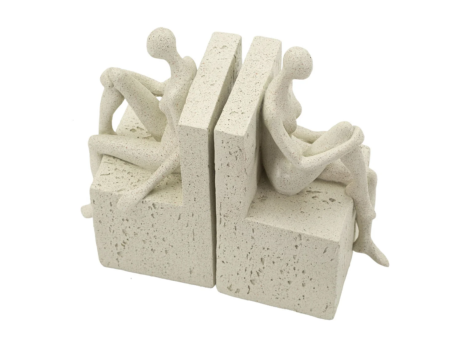 Sculpture Femmes, Beige, 24x10x20,5 cm, Seven Design