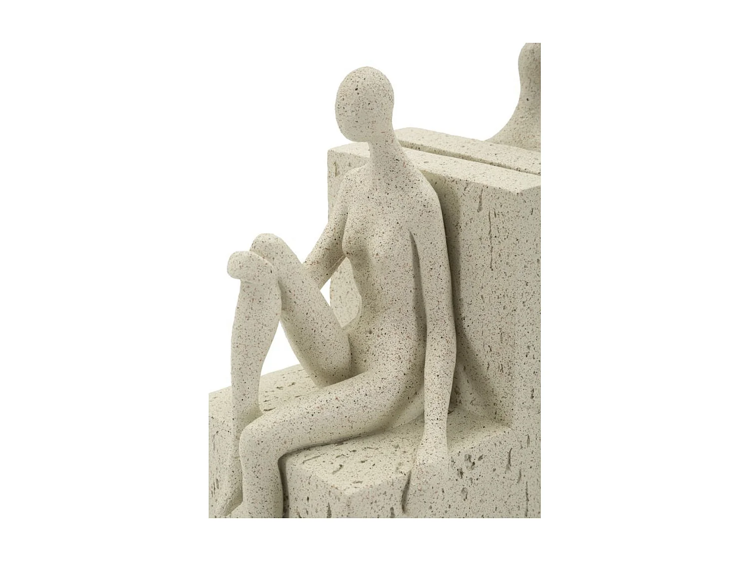 Sculpture Femmes, Beige, 24x10x20,5 cm, Seven Design