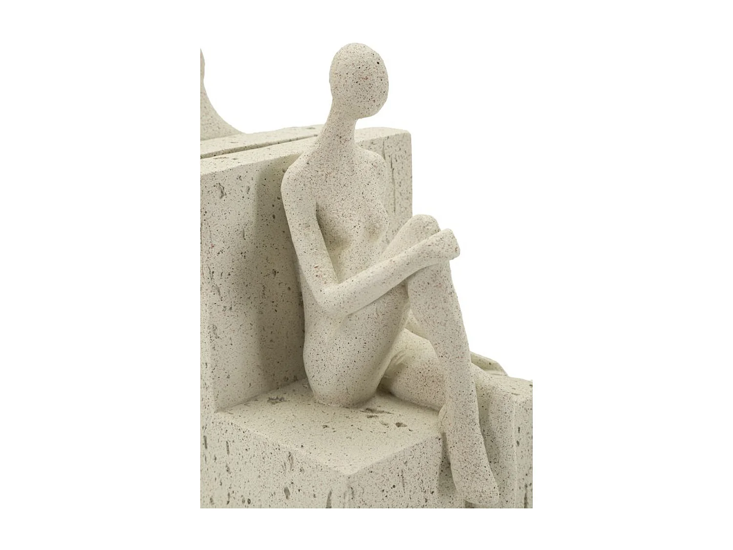 Sculpture Femmes, Beige, 24x10x20,5 cm, Seven Design