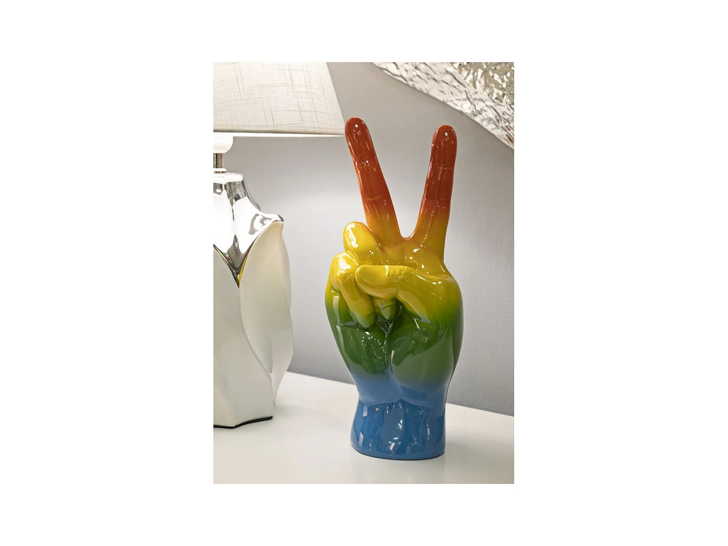 Sculpture Victoire, Multicouleur, 16x13x36 cm, Seven Design