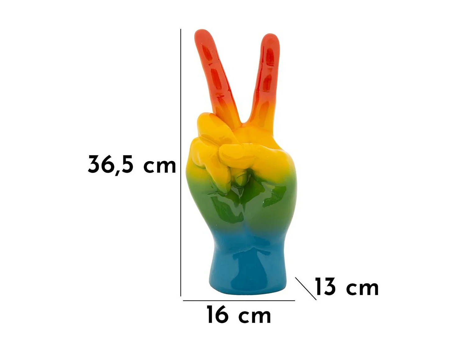 Rzeźba Zwycięstwo, Wielokolorowy, 16x13x36 cm, Seven Design