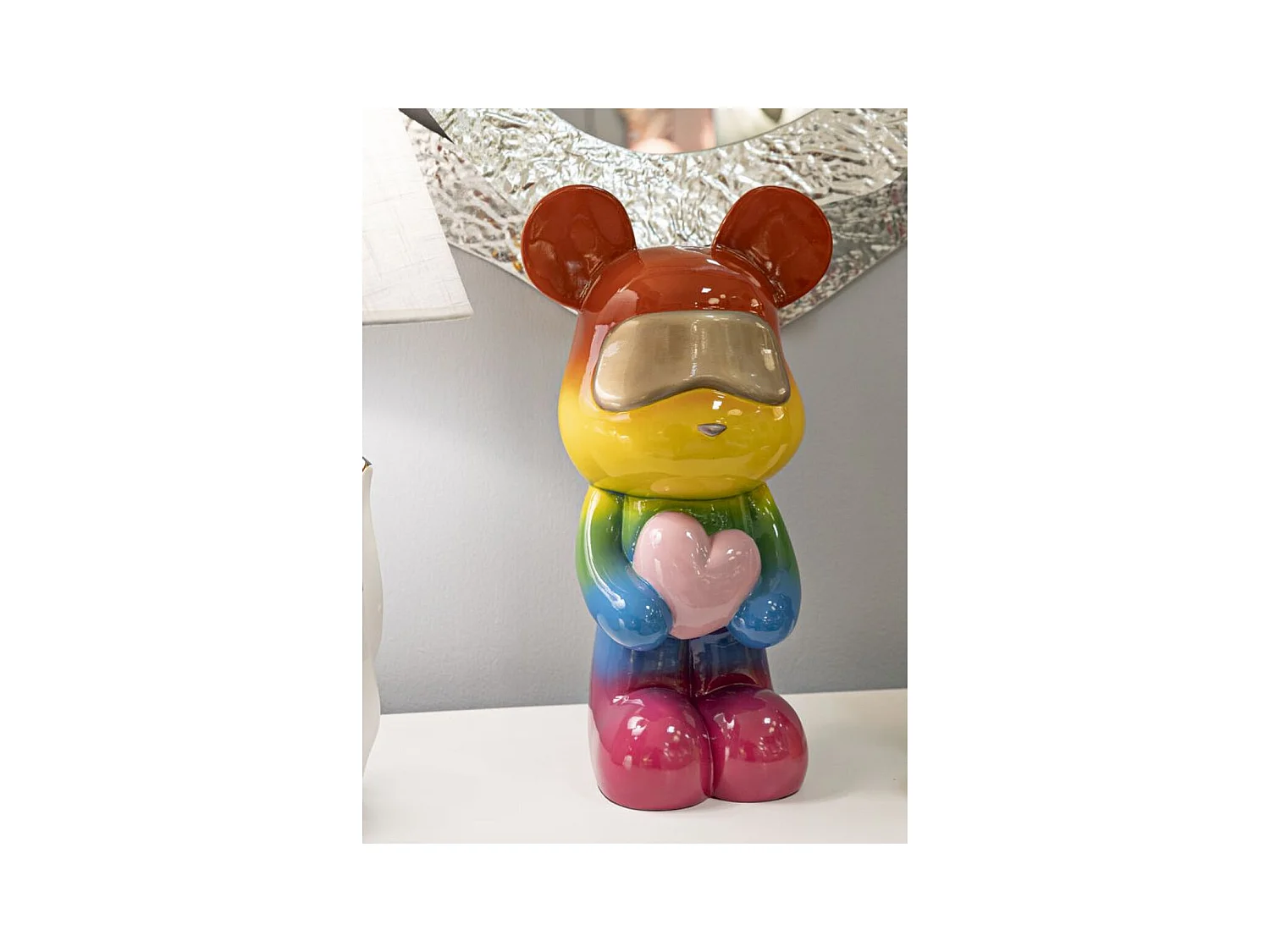 Sculpture Souris, Multicouleur, 22,5x17,5x42,5 cm, Seven Design