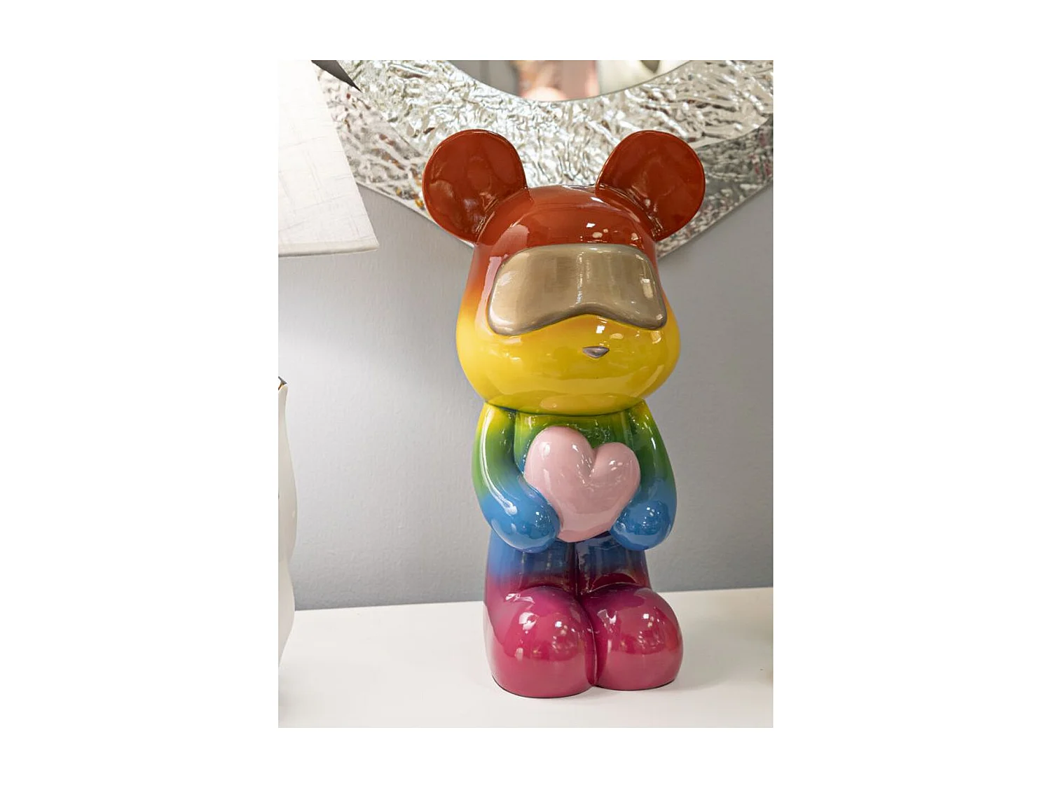 Rzeźba Mysz, Wielokolorowy, 22,5x17,5x42,5 cm, Seven Design