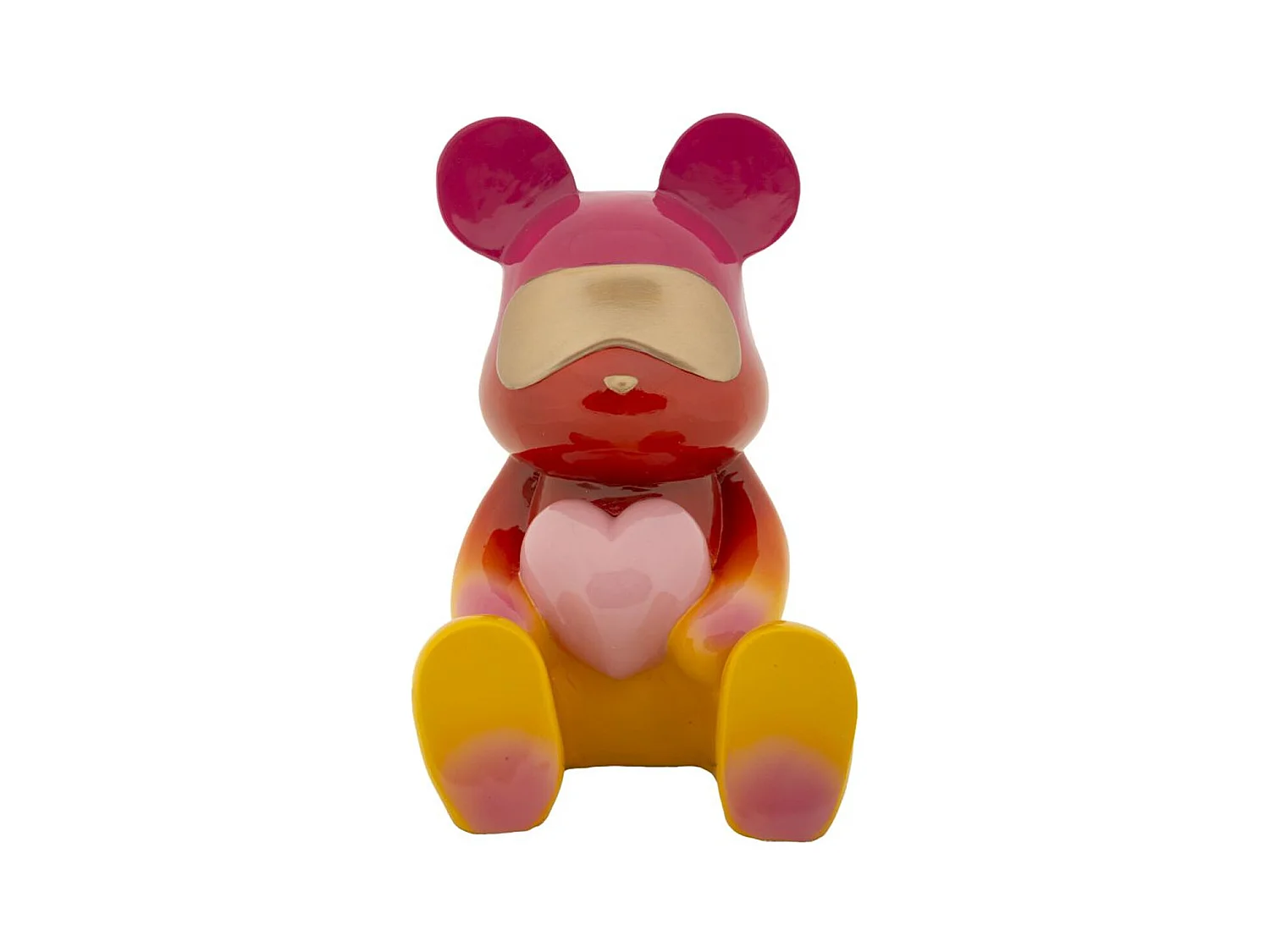 Sculpture Ours en peluche, Multicouleur, 21,5x20,5x32 cm, Seven Design