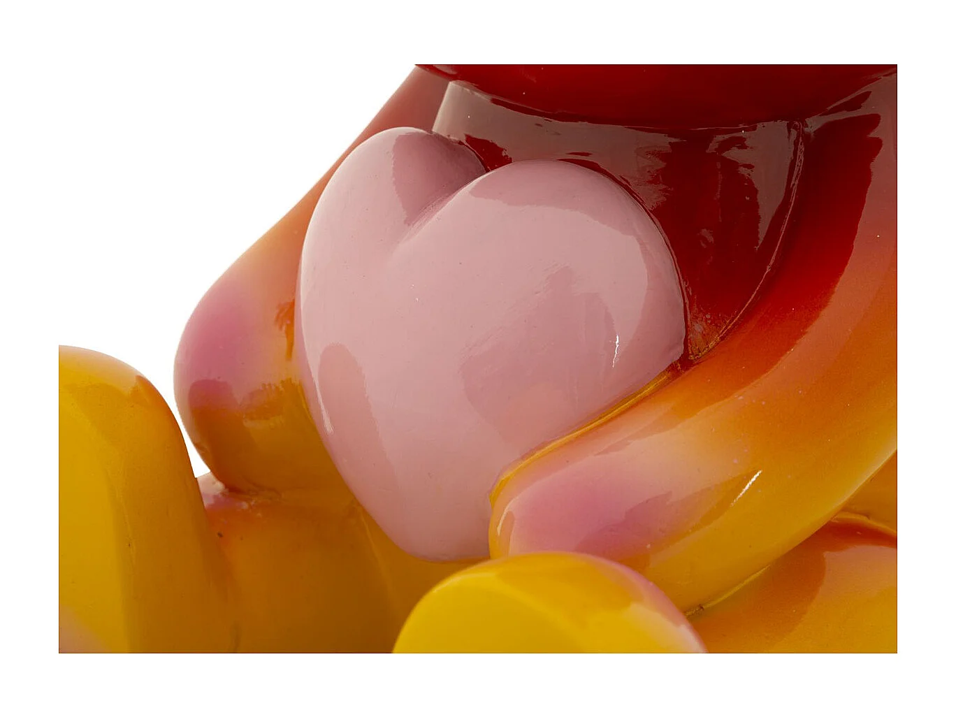 Beeldhouwwerk Teddybeer, Veelkleurig, 21,5x20,5x32 cm, Seven Design