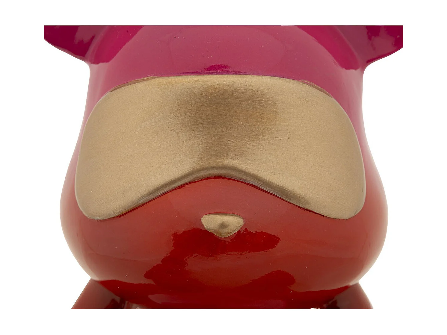 Beeldhouwwerk Teddybeer, Veelkleurig, 21,5x20,5x32 cm, Seven Design