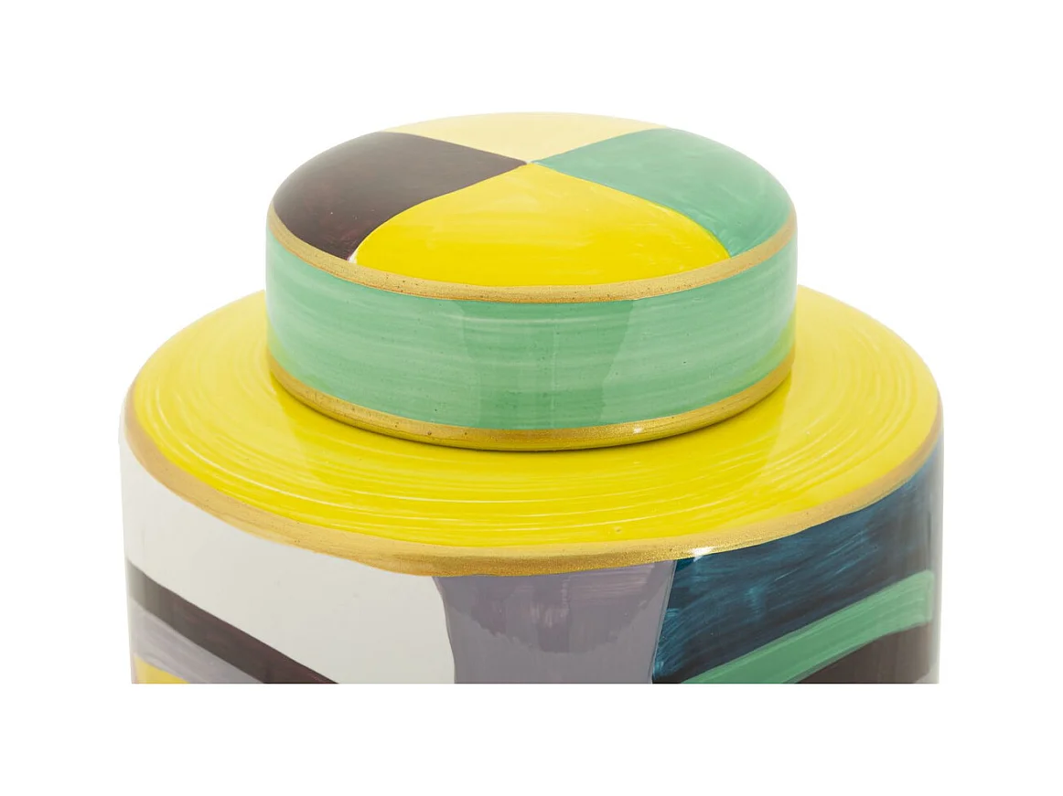 Vase Décoratif MF838, Multicouleur, 19x19x28 cm, Seven Design