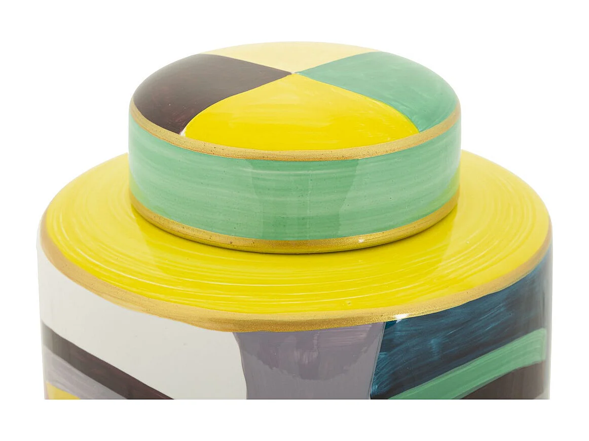 Wazon Dekoracyjny MF838, Wielokolorowy, 19x19x28 cm, Seven Design