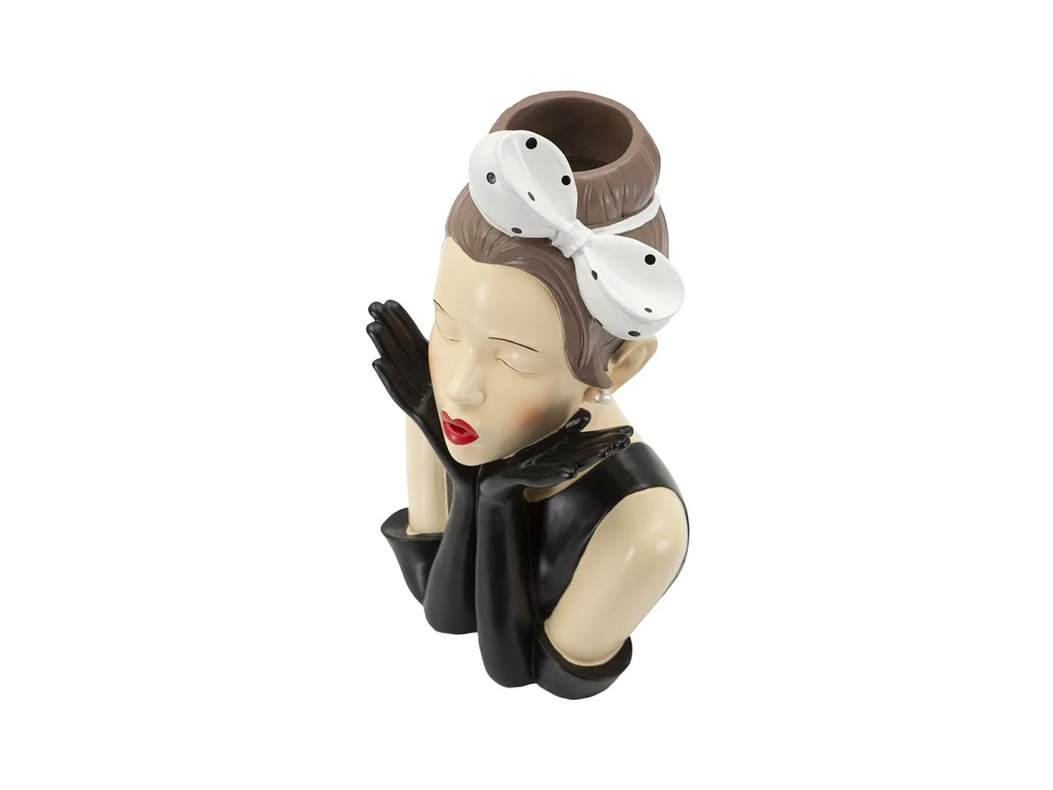 Sculpture Femme 3, Multicouleur, 17x14x30,5 cm, Seven Design