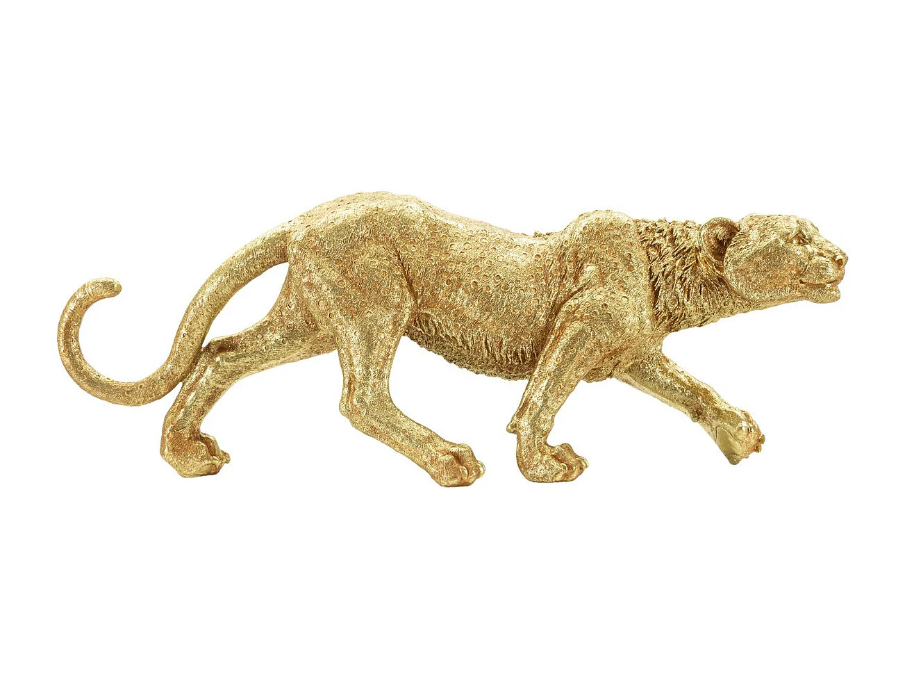 Beeldhouwwerk Panter, Goud, 89x21x33 cm, Seven Design