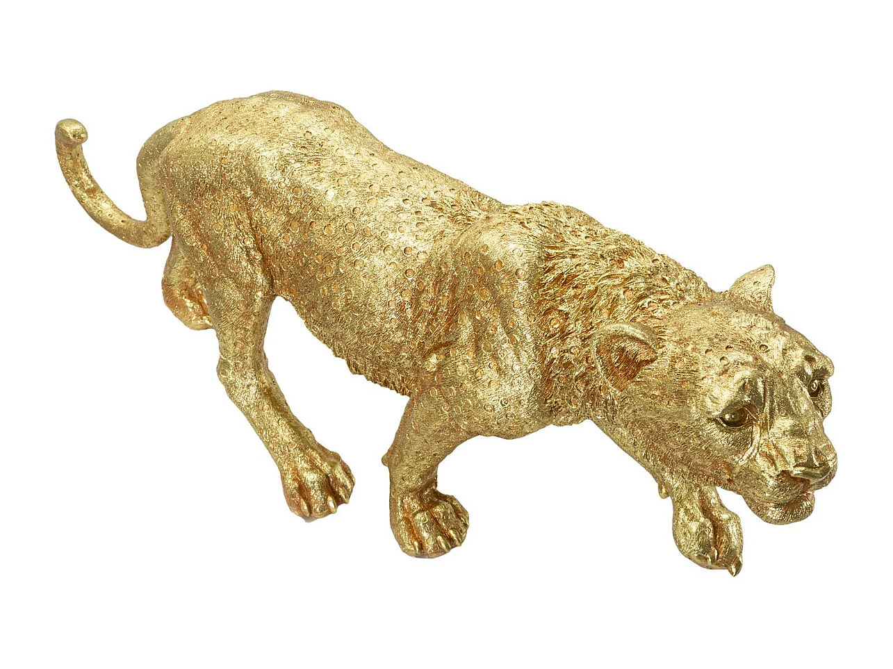 Beeldhouwwerk Panter, Goud, 89x21x33 cm, Seven Design