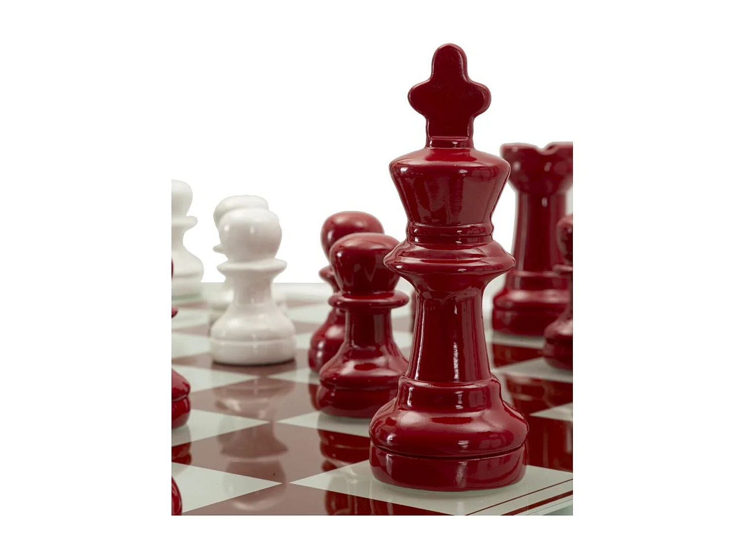 Rzeźba Szachownica 1, Wielokolorowy, 61x61x14 cm, Seven Design