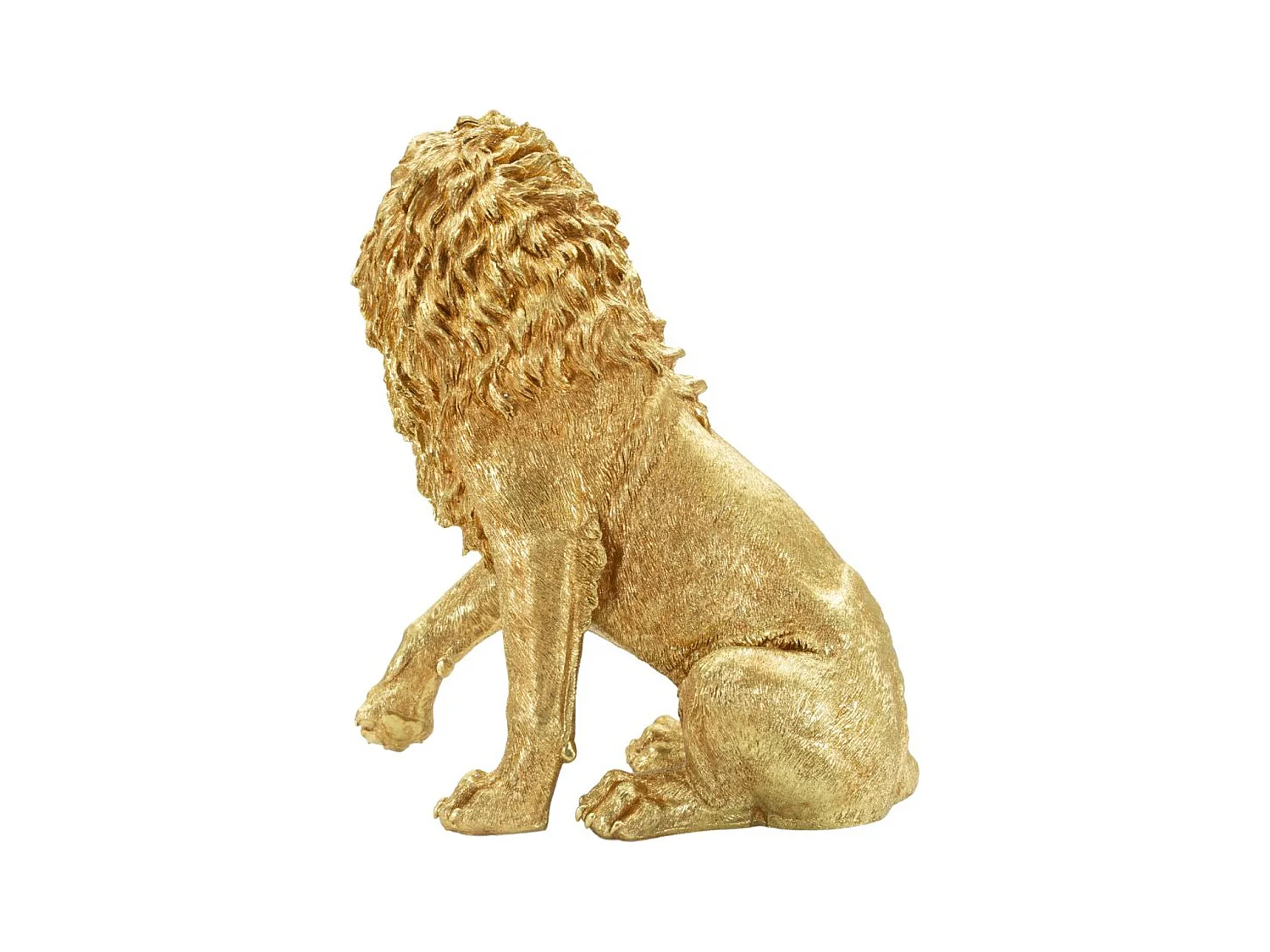 Beeldhouwwerk Leeuw 2, Goud, 45x29x55 cm, Seven Design