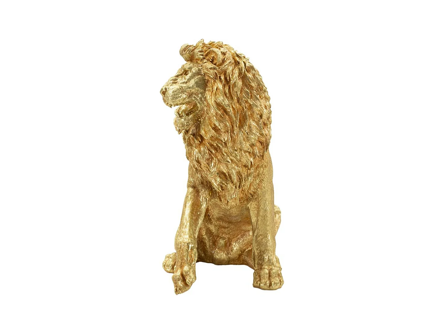 Beeldhouwwerk Leeuw 2, Goud, 45x29x55 cm, Seven Design