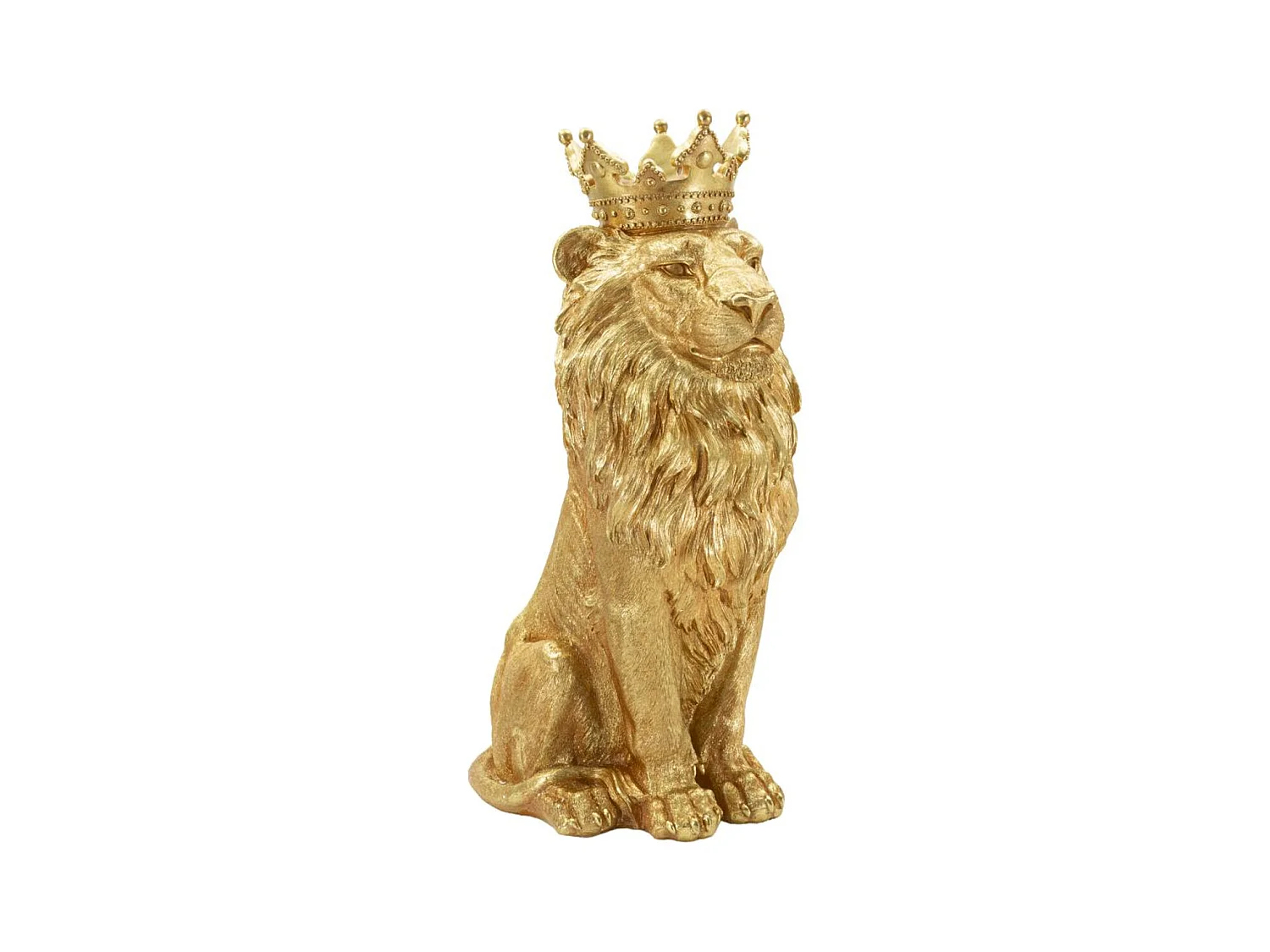 Beeldhouwwerk Leeuw 1, Goud, 30x42x74 cm, Epikasa