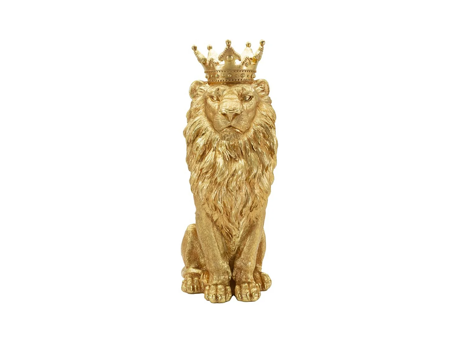 Beeldhouwwerk Leeuw 1, Goud, 30x42x74 cm, Epikasa