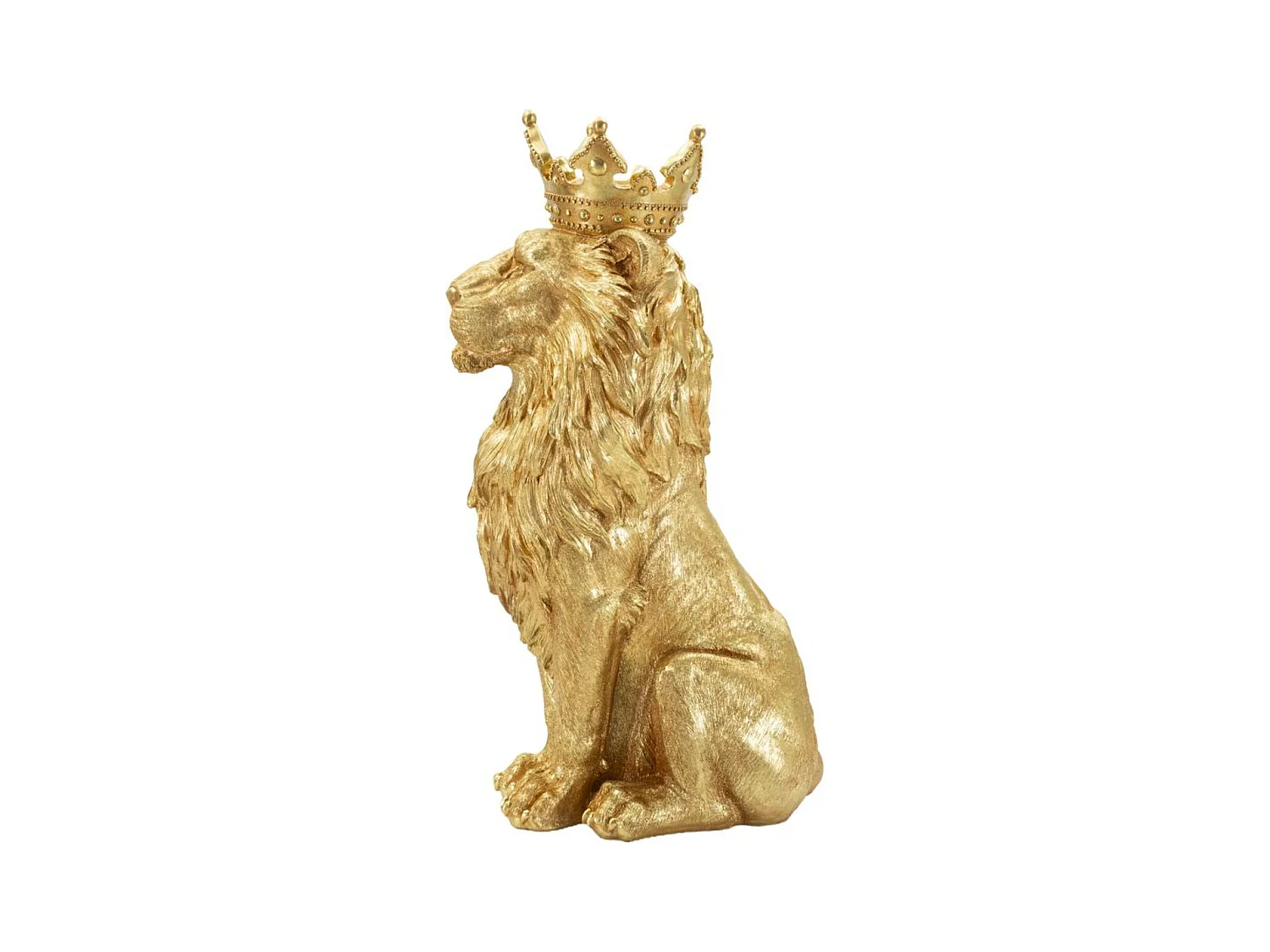 Beeldhouwwerk Leeuw 1, Goud, 30x42x74 cm, Epikasa