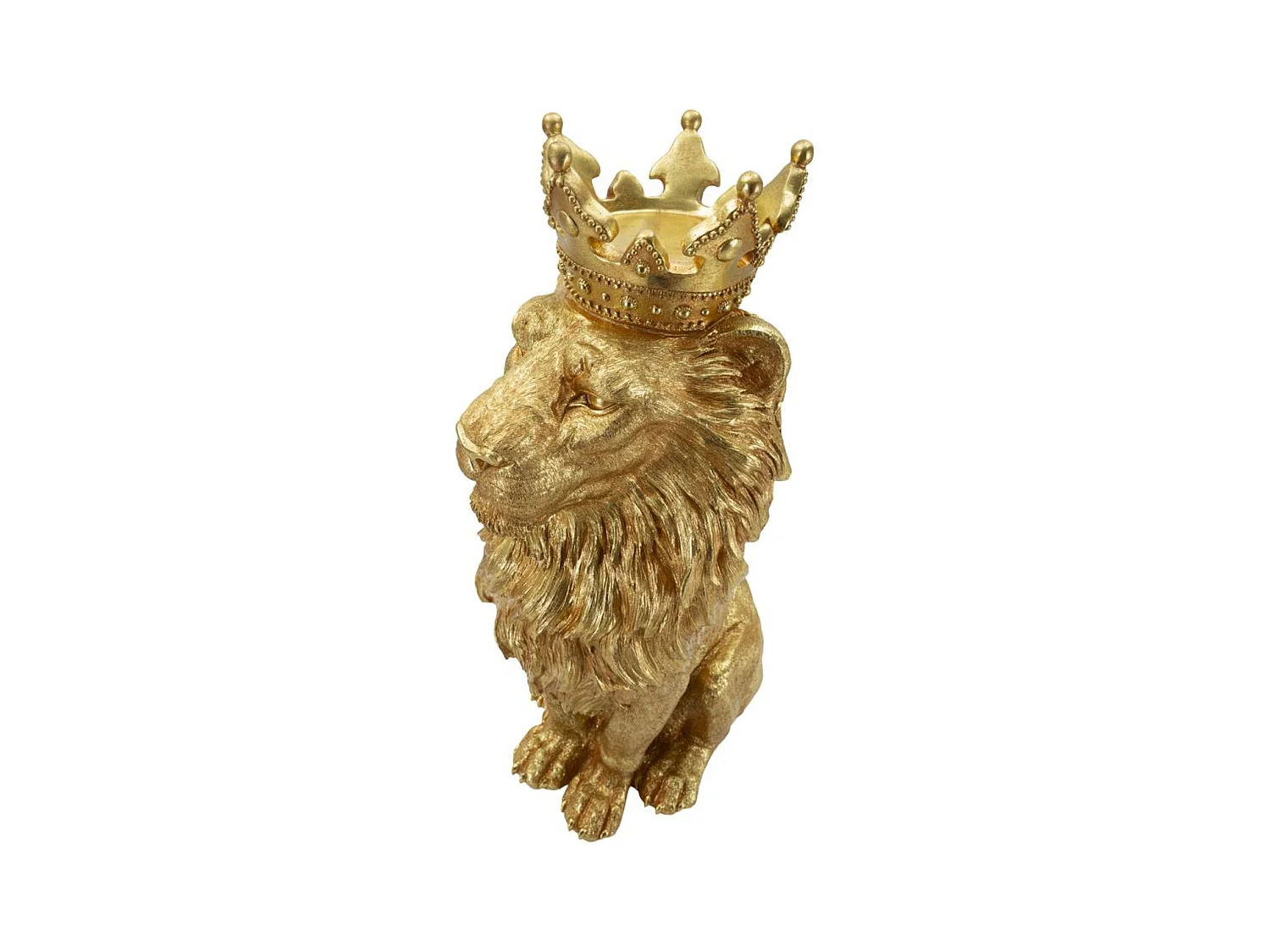 Beeldhouwwerk Leeuw 1, Goud, 30x42x74 cm, Epikasa
