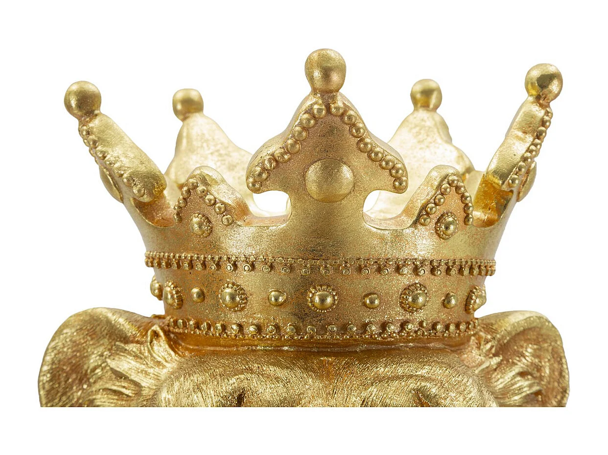 Beeldhouwwerk Leeuw 1, Goud, 30x42x74 cm, Seven Design