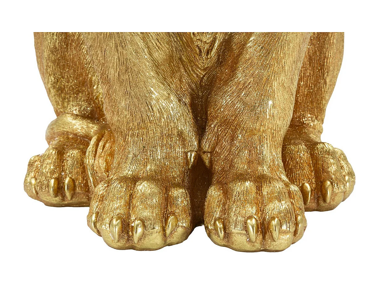 Beeldhouwwerk Leeuw 1, Goud, 30x42x74 cm, Seven Design