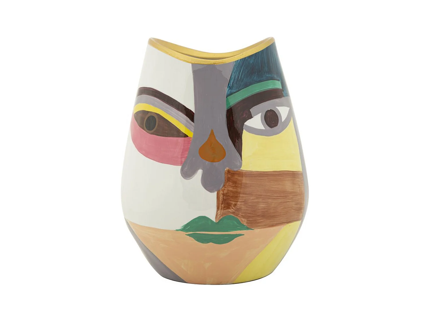 Vase Décoratif MF844, Multicouleur, 19x19x24,5 cm, Seven Design