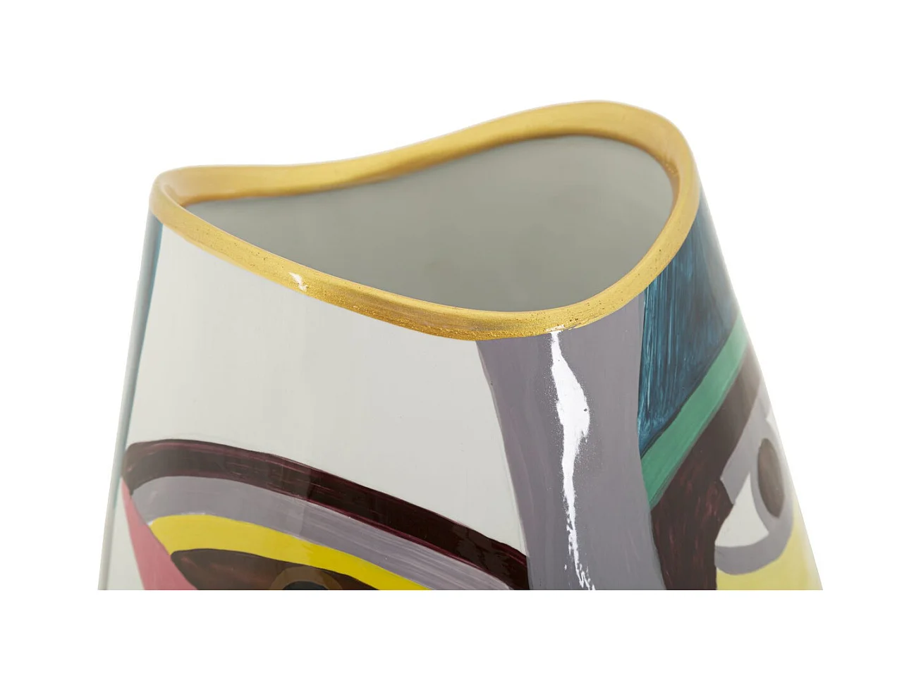 Vase Décoratif MF844, Multicouleur, 19x19x24,5 cm, Seven Design