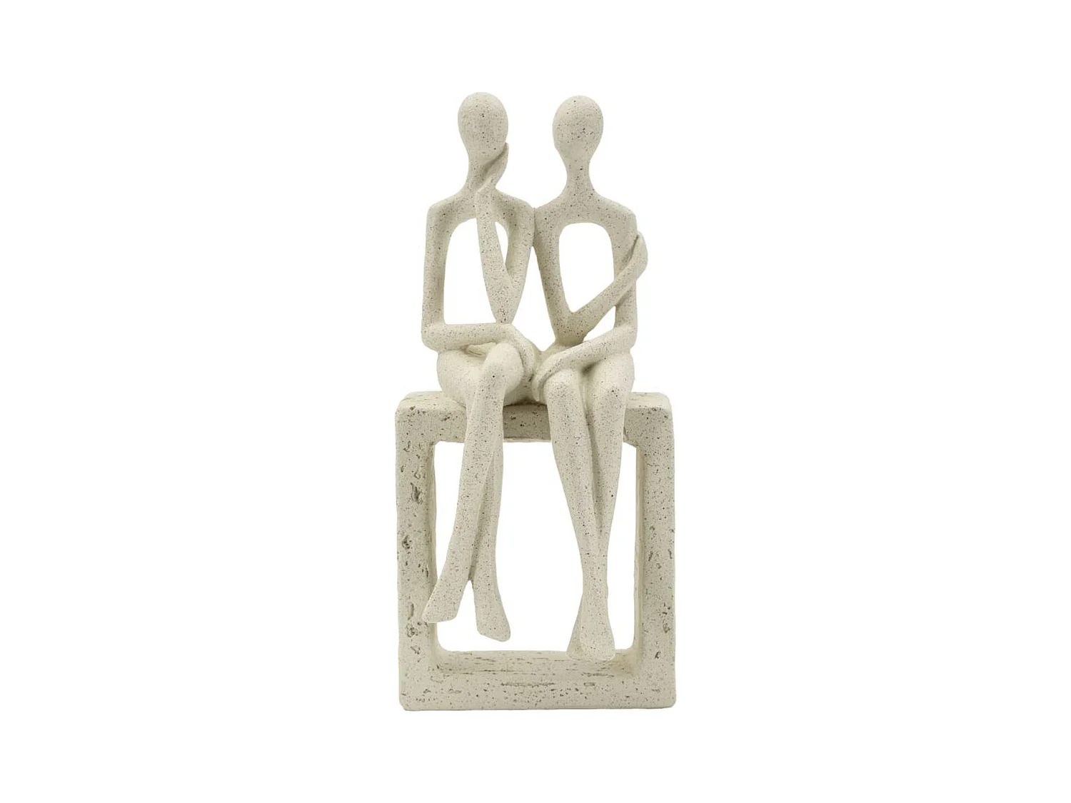 Scultura Persone 1, Beige, 11,5x9x25 cm, Epikasa