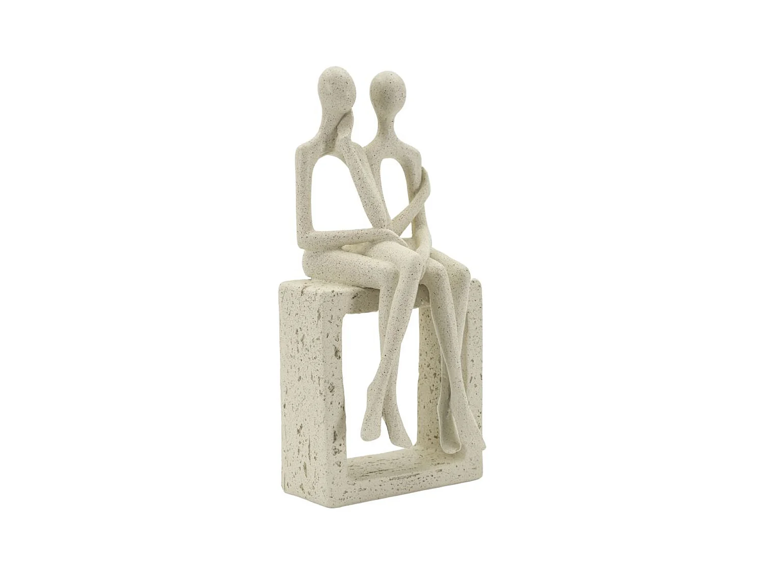 Scultura Persone 1, Beige, 11,5x9x25 cm, Epikasa