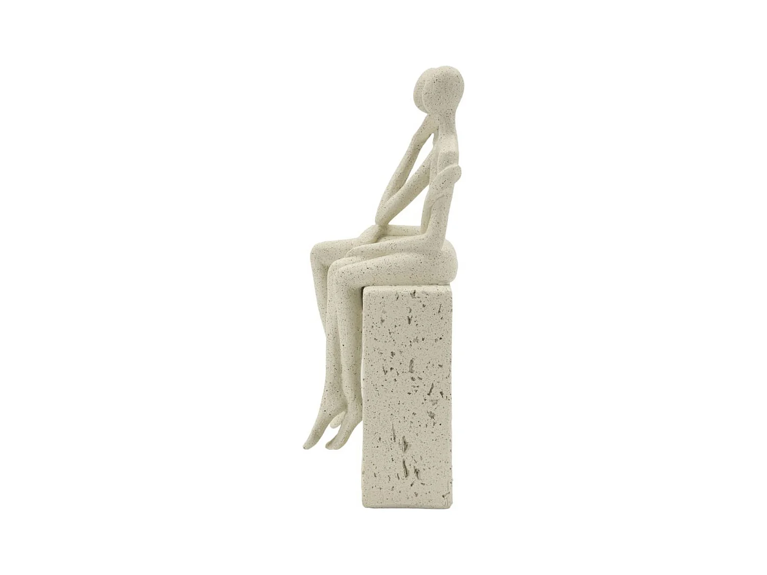 Scultura Persone 1, Beige, 11,5x9x25 cm, Epikasa