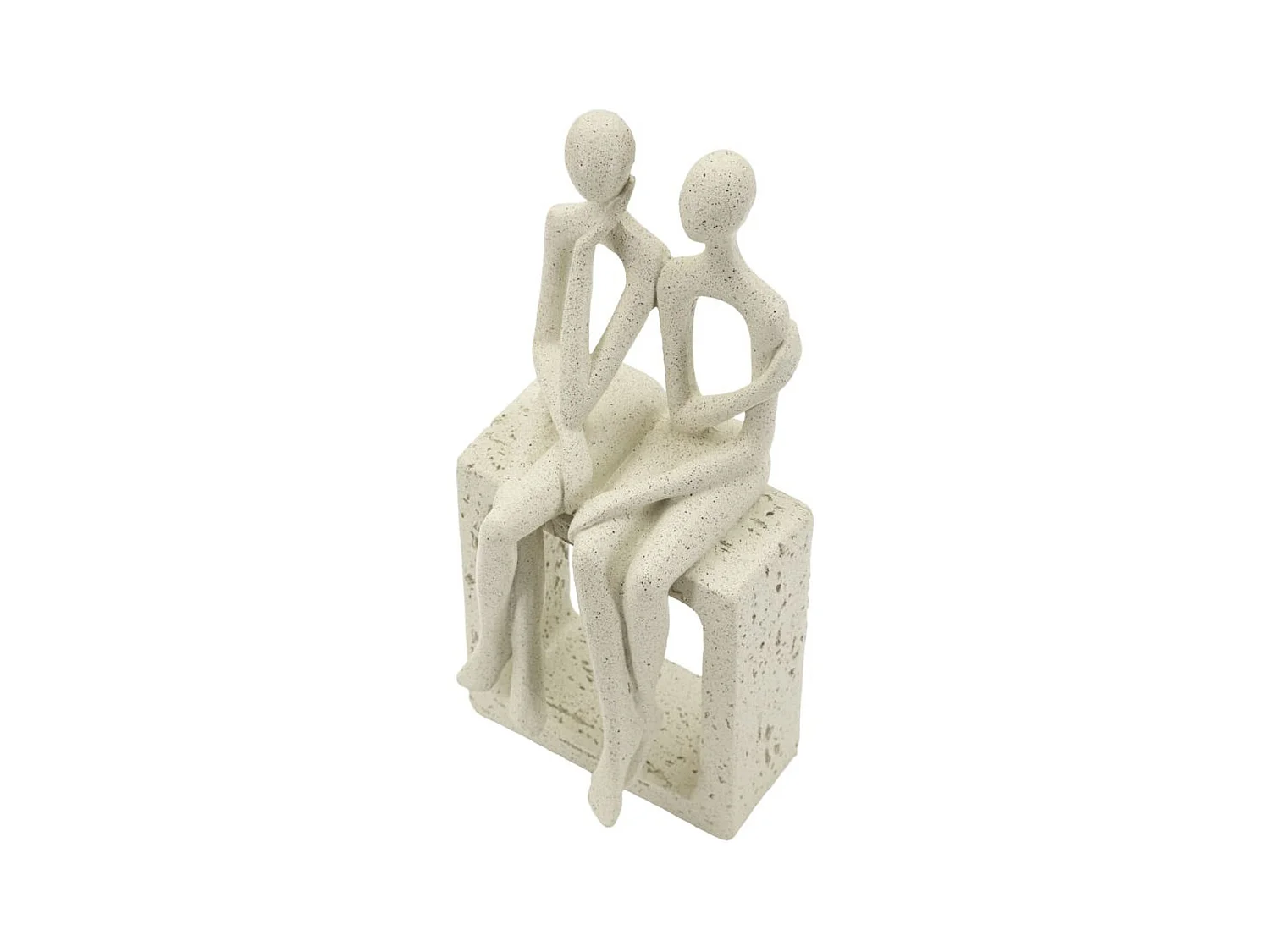 Scultura Persone 1, Beige, 11,5x9x25 cm, Epikasa