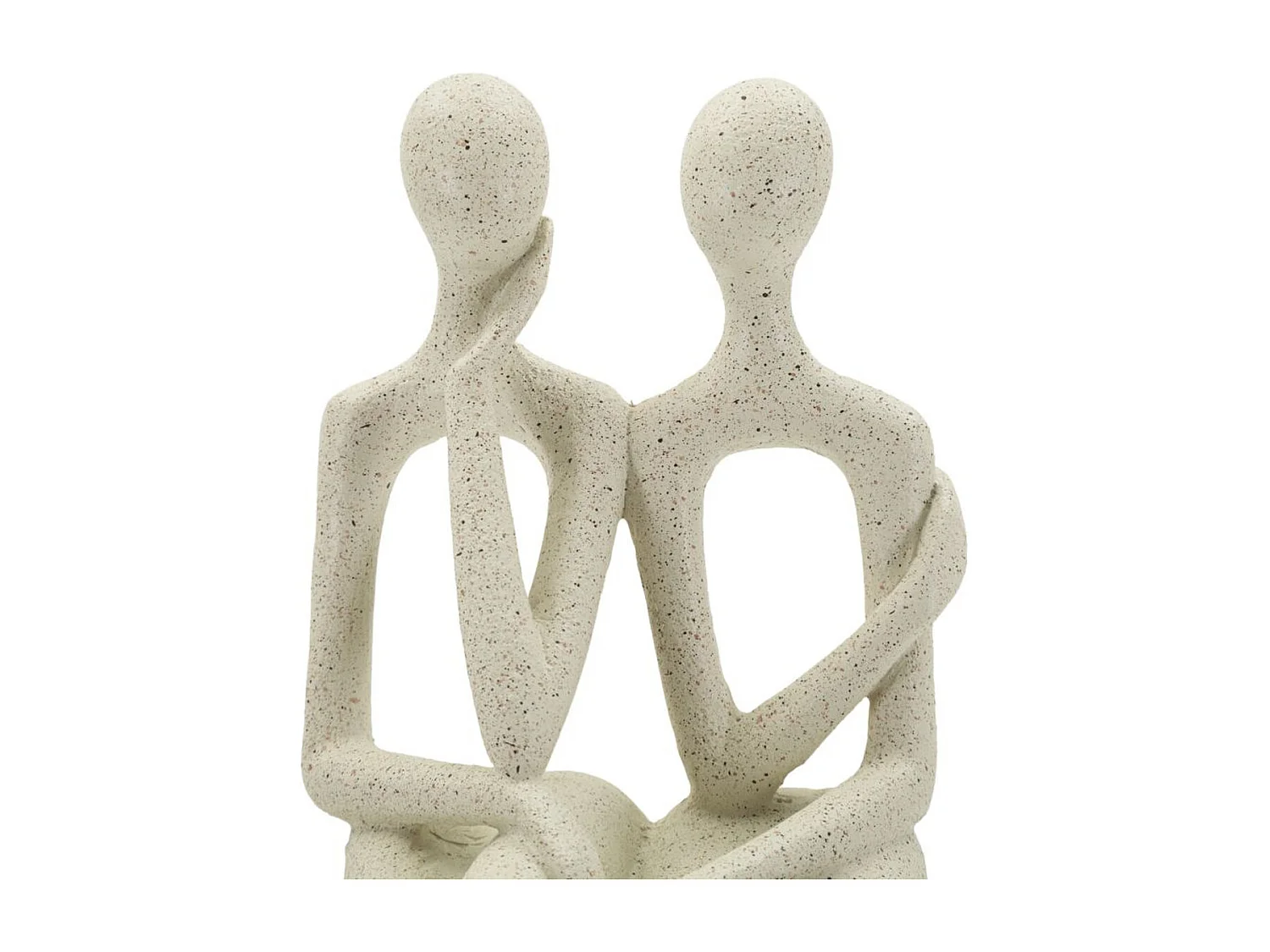 Rzeźba Ludzie 1, Beżowy, 11,5x9x25 cm, Seven Design