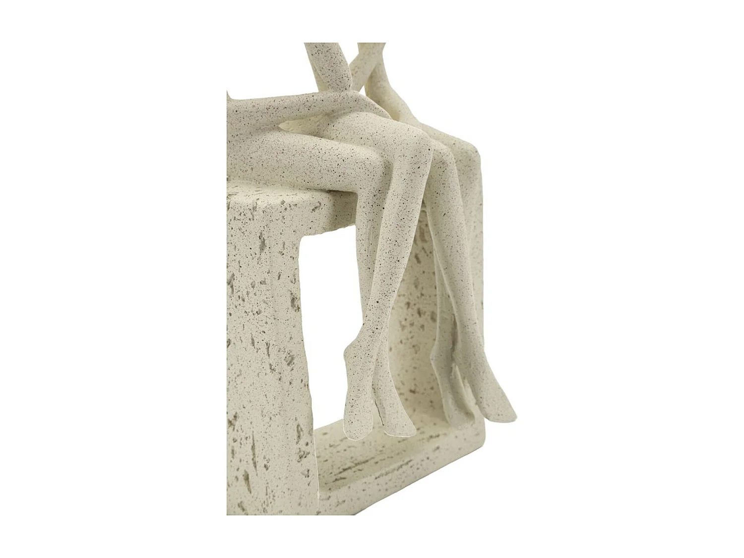 Rzeźba Ludzie 1, Beżowy, 11,5x9x25 cm, Seven Design