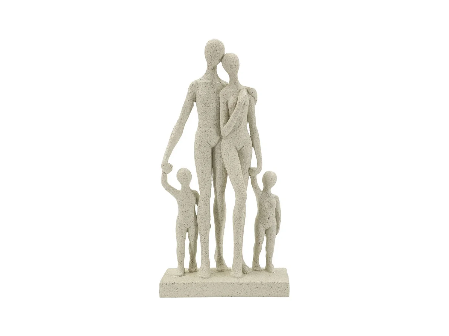 Sculpture Personnes, Beige, 16x8x30,5 cm, Seven Design