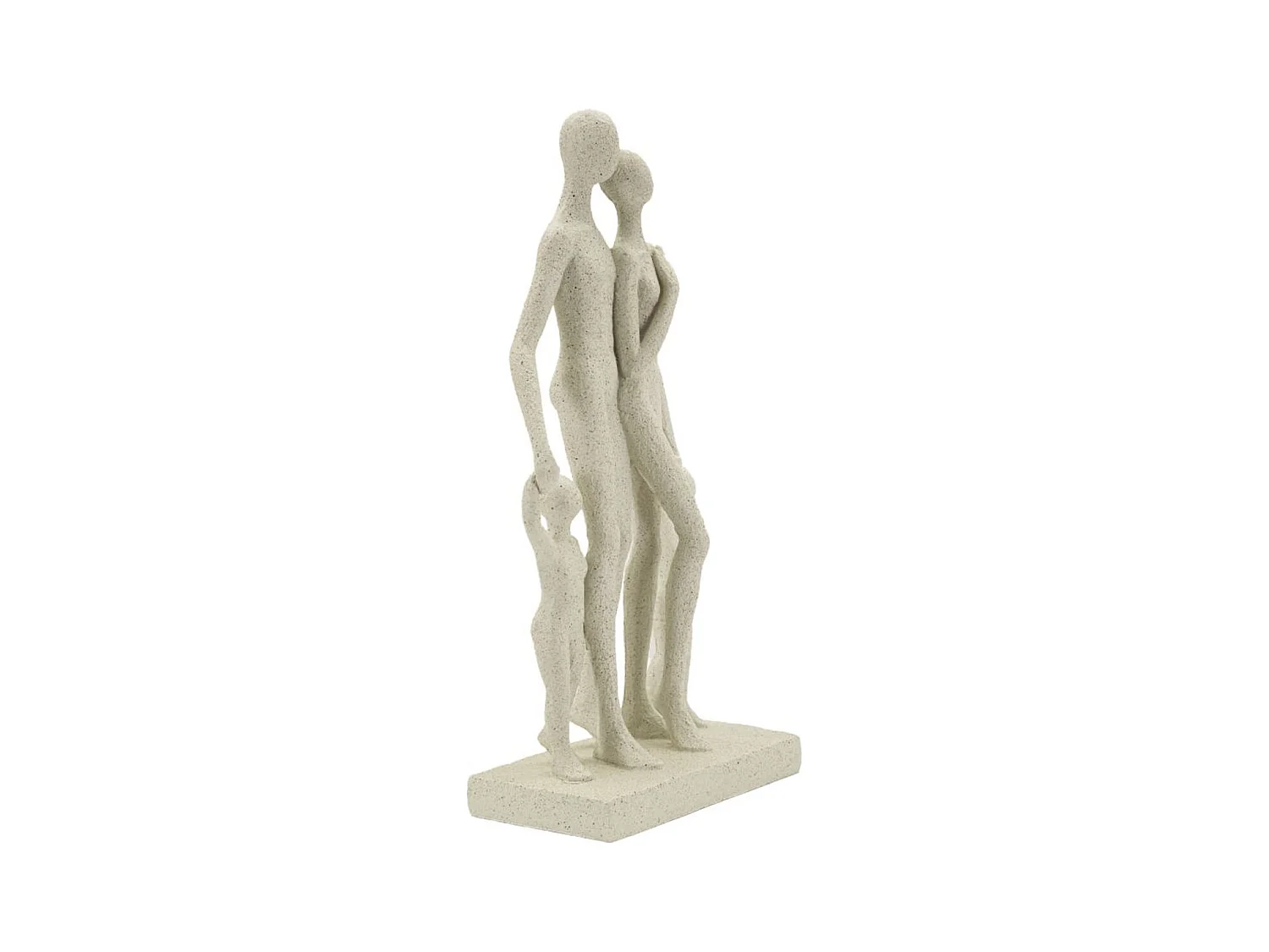 Sculpture Personnes, Beige, 16x8x30,5 cm, Seven Design