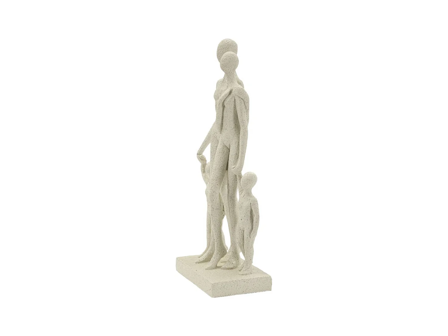 Sculpture Personnes, Beige, 16x8x30,5 cm, Seven Design