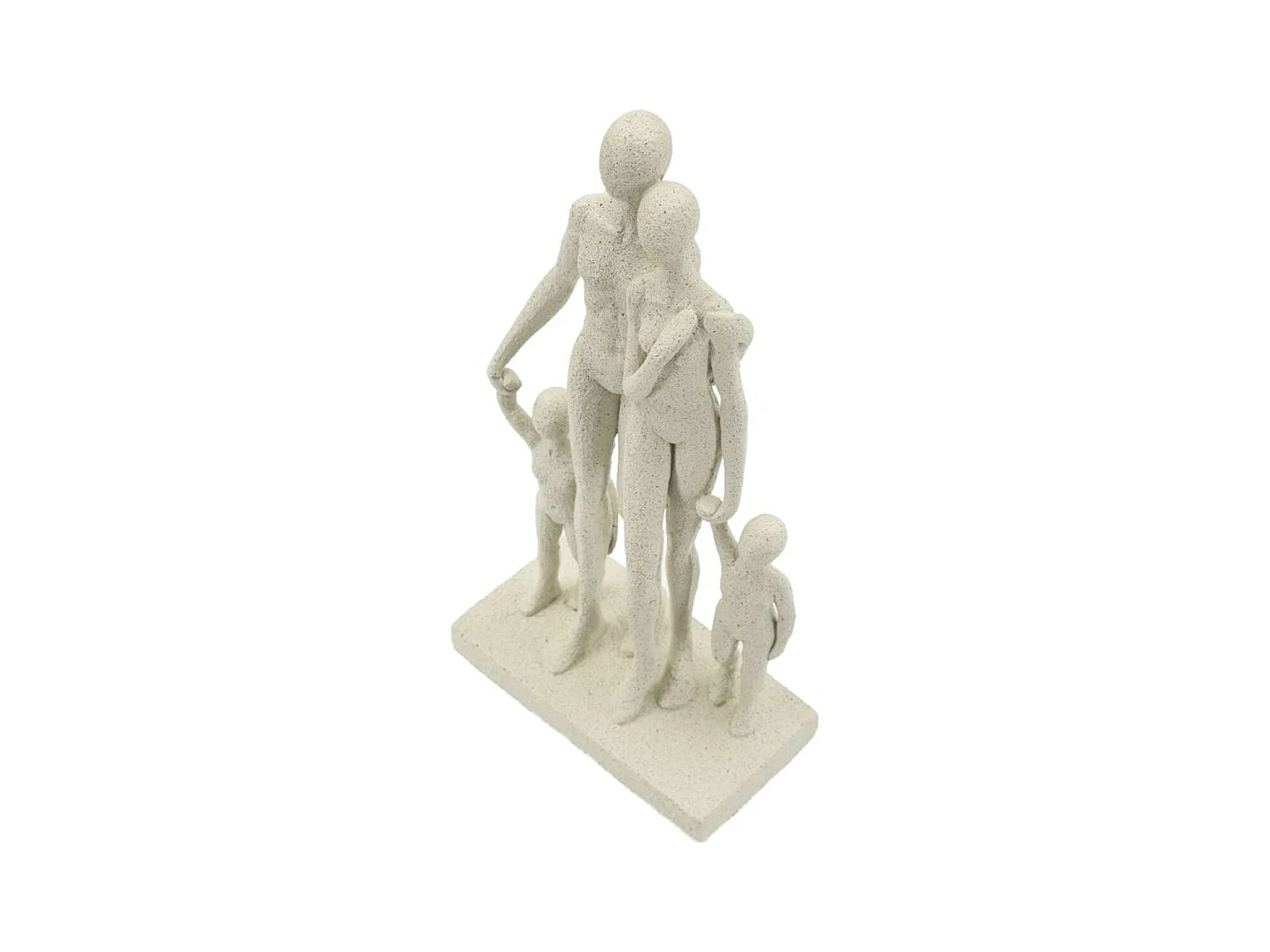 Sculpture Personnes, Beige, 16x8x30,5 cm, Seven Design