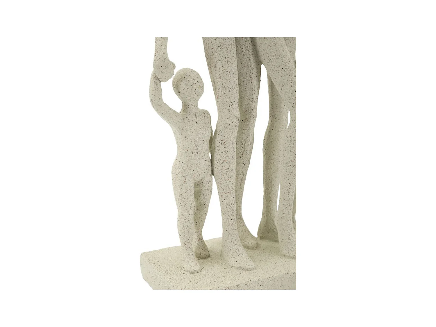 Sculpture Personnes, Beige, 16x8x30,5 cm, Seven Design