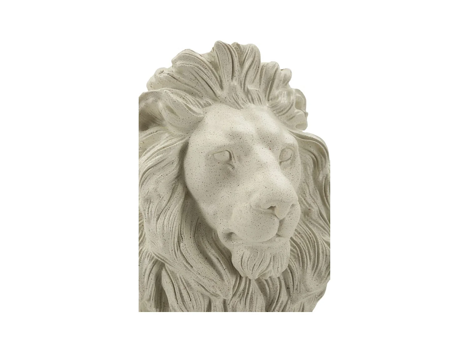 Escultura Leão 3, Bege, 17,5x25x40 cm, Seven Design