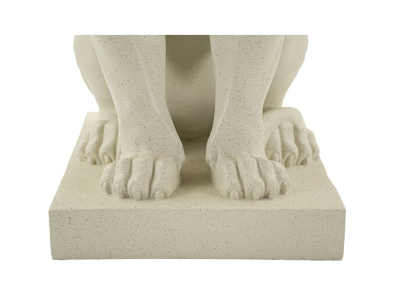 Escultura Leão 3, Bege, 17,5x25x40 cm, Seven Design