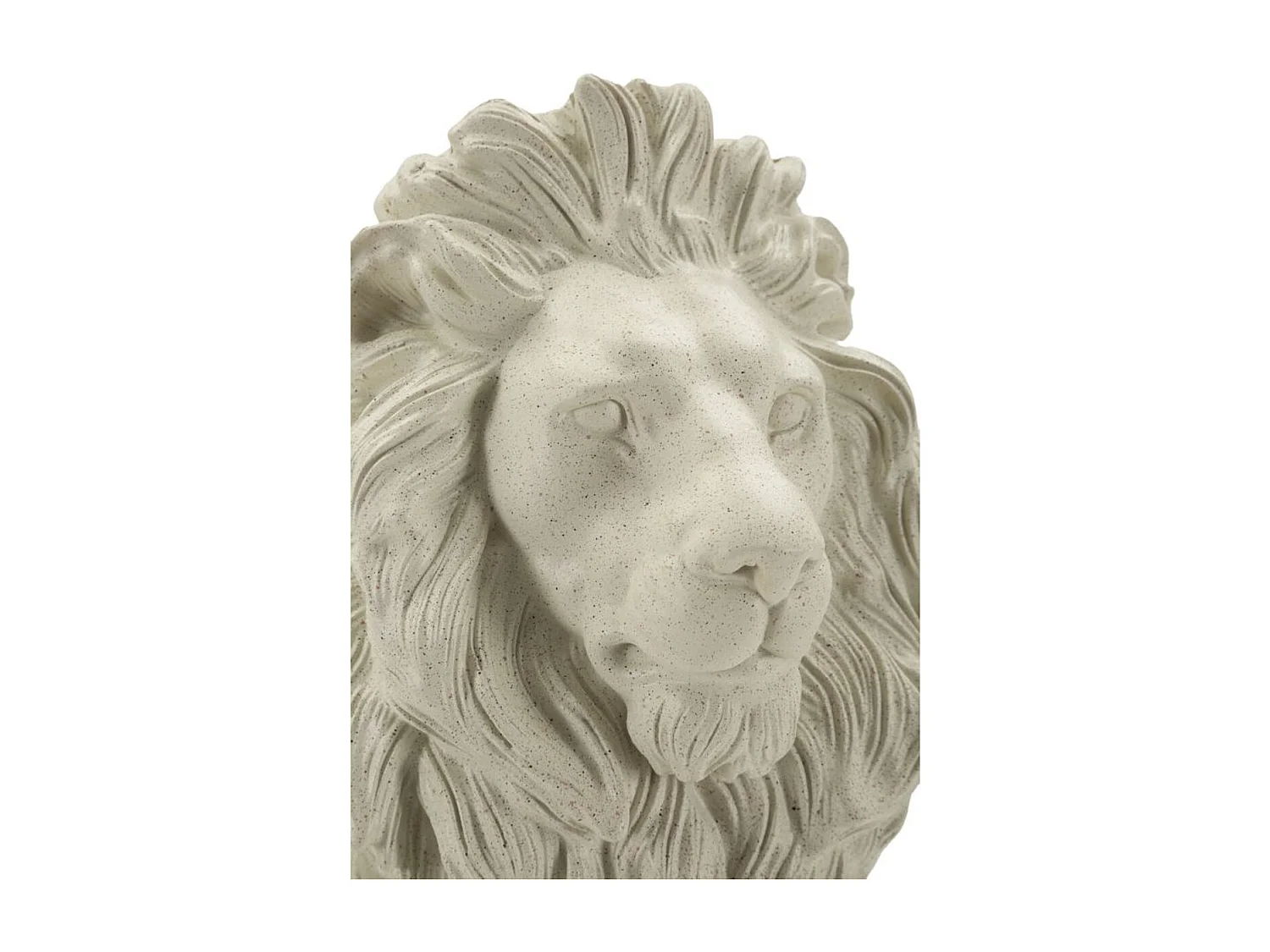 Escultura Leão 3, Bege, 17,5x25x40 cm, Seven Design