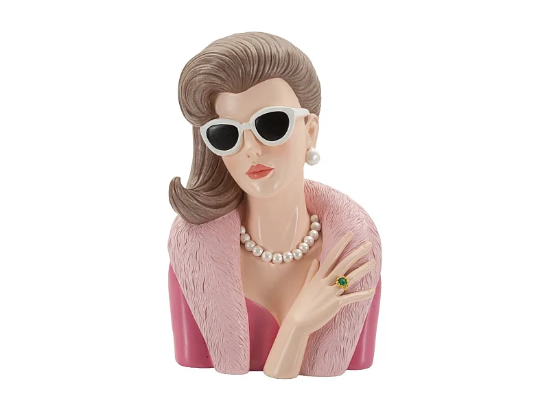 Sculpture Femme 2, Multicouleur, 18x12x28 cm, Epikasa