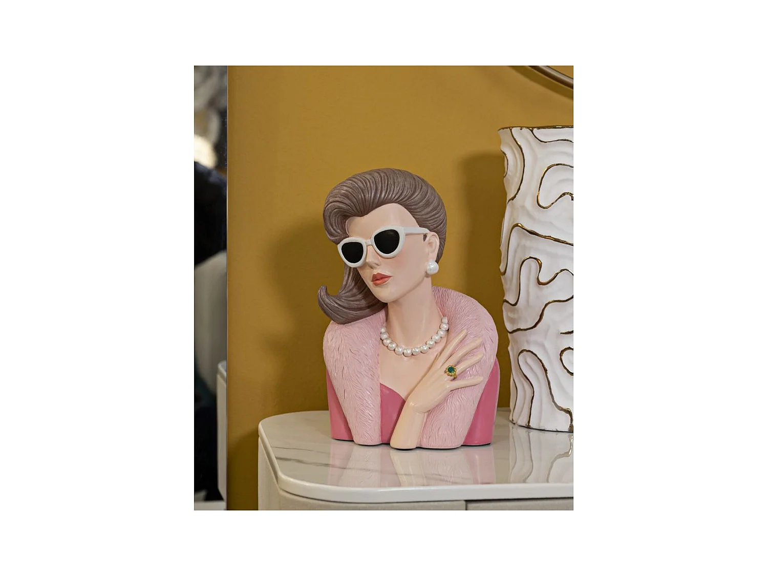 Sculpture Femme 2, Multicouleur, 18x12x28 cm, Seven Design