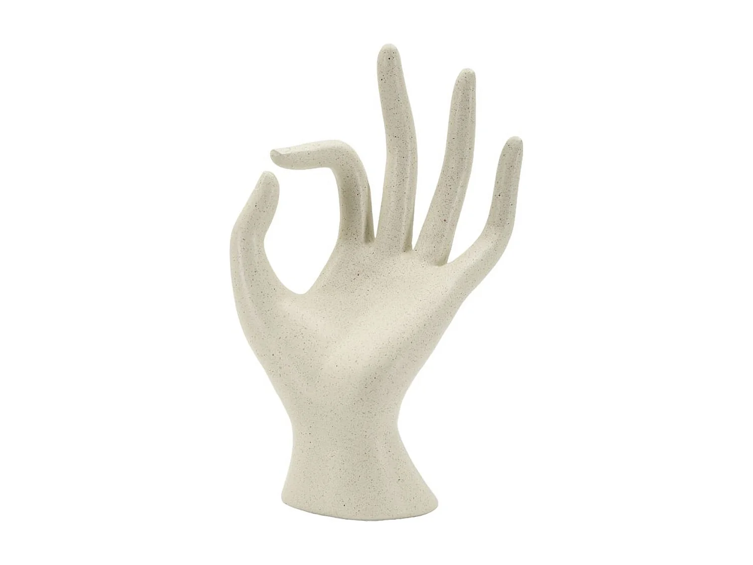 Sculpture Main 1, Beige, 14x10x24 cm, Seven Design